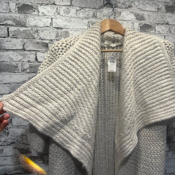 NWT GAP Women's Slouchy Textured Open Front Cardigan One Size - Picture 4 of 14